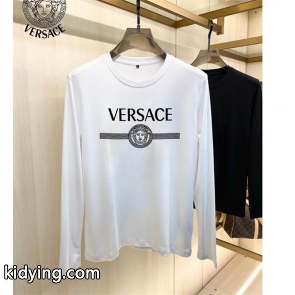 春夏トレンドカラー お気に入りの最新コレクション ヴェルサーチ VERSACE 長袖Tシャツ 2色可選_ヴェルサーチ VERSACE_ブランド コピー 激安(日本最大級)-0