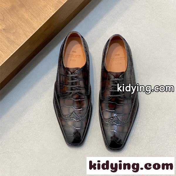 Berluti ベルルッティ スーパーコピー 革靴 クロコ型押し 本革 ドレスシューズ 高級感  2026新作-0