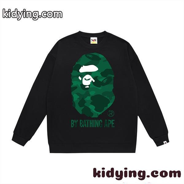 スウェットトレーナー プリント 裏毛仕様 ストリート映え BAPE ア・ベイシング・エイプ コピー-0