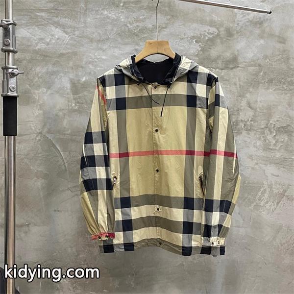 Burberry カーキ格子柄デザイン 秋冬特選ファッション バーバリー スーパーコピー パーカー シグネチャー定番-0