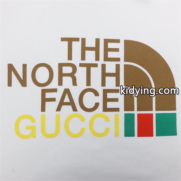 グッチ 偽物 大人気 ノースフェイスコラボ ベーシックロゴ スウェット トレーナー ホワイト シンプル GUCCI-1