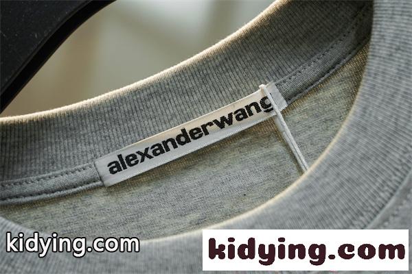 Tシャツ シンプルロゴ クルーネック アレキサンダーワン コピー ゆったりシルエット カジュアル Alexander wang-6