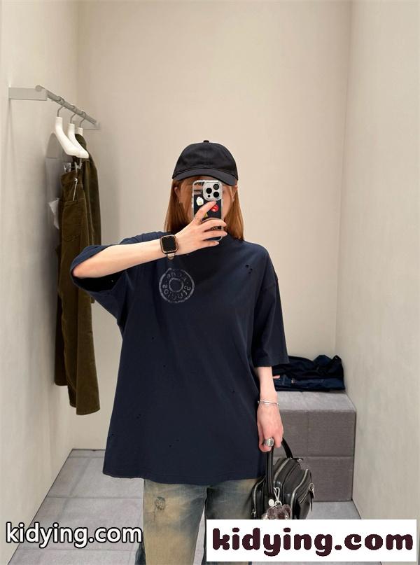 エイジング加工 カジュアルデザイン ユニセックス仕様 Acne Studios アクネストゥディオズ コピー 半袖Tシャツ-4