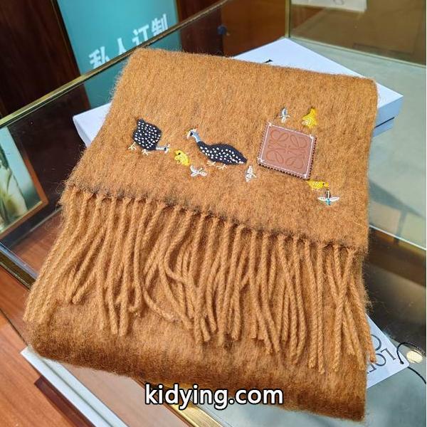 LOEWE 偽物 ウール シルク カシミヤ ブレンド しなやか 優美 エレガント ストール ロエベ-0