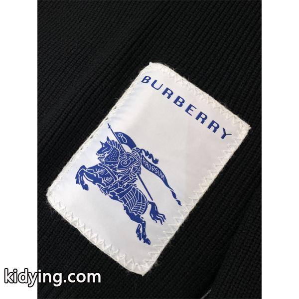 定番人気 秋冬クラシック ブラック クルーネック BURBERRY バーバリー コピー ニット セーター-7