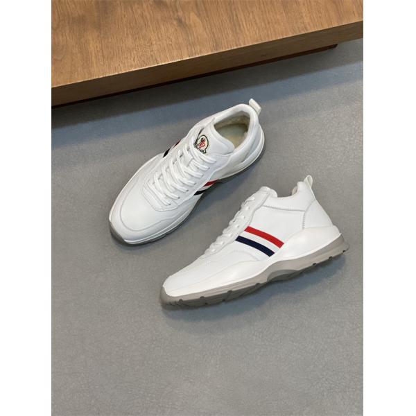 MONCLER 激安 Promyx Space ハイカットスニーカー メンズ レディース 羊毛ライニング 厚底 レザースニーカー 撞色デザイン-2