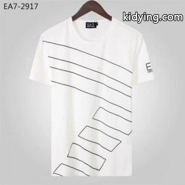 今年らしい着こなし アルマーニ ARMANI 2019SS新ブーム 半袖Tシャツ キレイ色チェック春夏_アルマーニ ARMANI_ブランド コピー 激安(日本最大級)-1