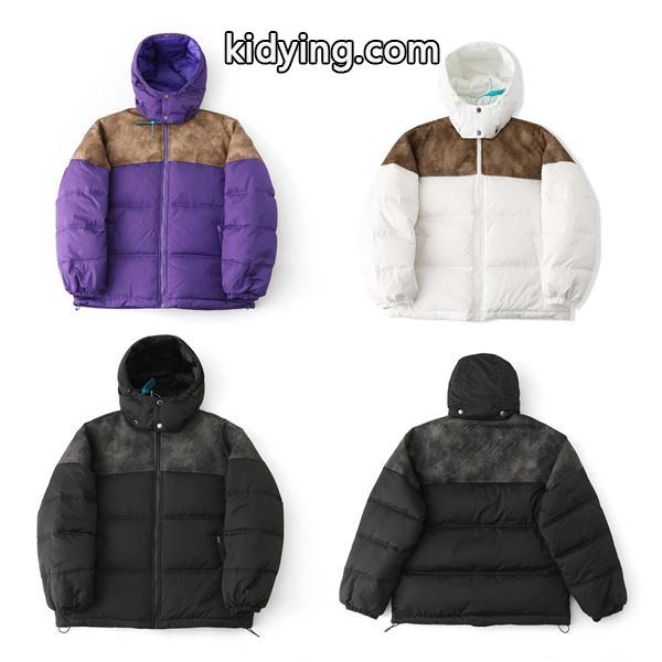 人気お洒落☆Supreme  25FW LEATHER YOKE PUFFER JACKETシュプリームダウンジャケットコピー 防寒性抜群-0