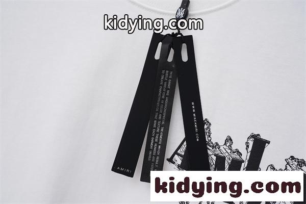 ブランドグラフィック アクセサリーモチーフ アートデザイン AMIRI アミリ コピー 半袖Tシャツ コーデ映え-6