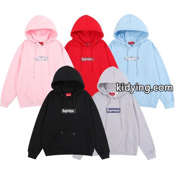 一番使いやすいトレンド Supreme シュプリーム オリジナルボックスロゴ パーカー 気軽に着られる ジッパー-0