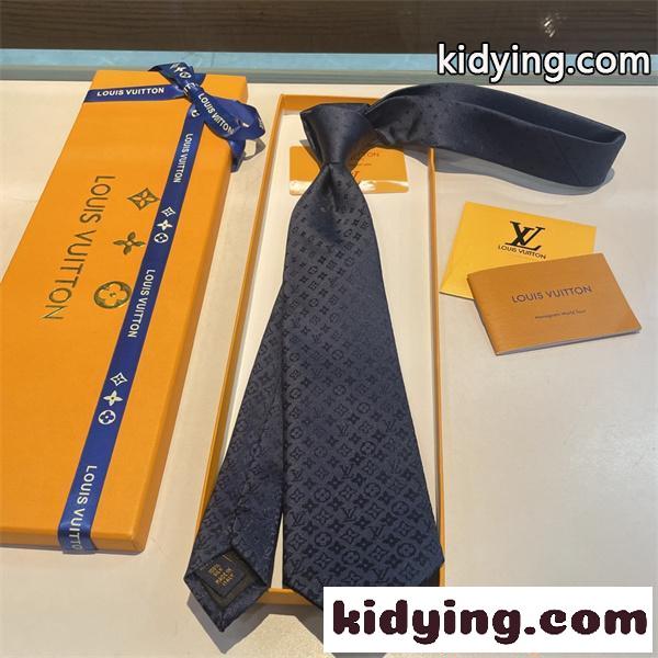 LOUIS VUITTON ネクタイ メンズ ビジネス シンプル ルイヴィトン 偽物 上品 光沢 フォーマル 高見え-6