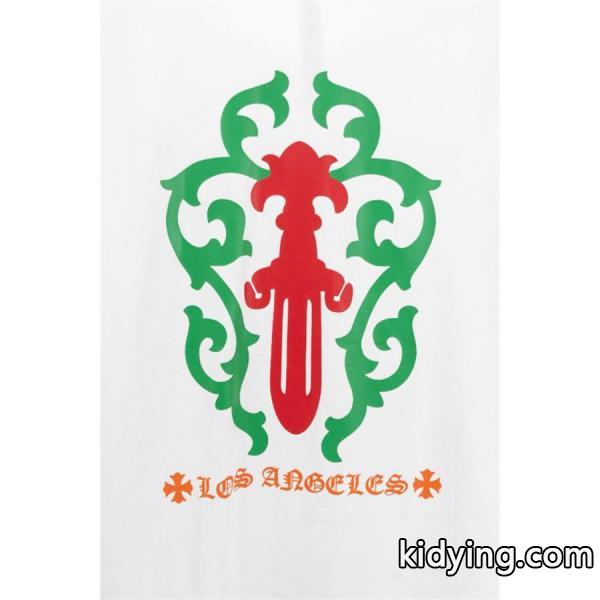 CHROME HEARTS 偽物 トレンド感 溢れる カジュアルモダン 長袖Tシャツ カラーロゴアクセント クロムハーツ-1
