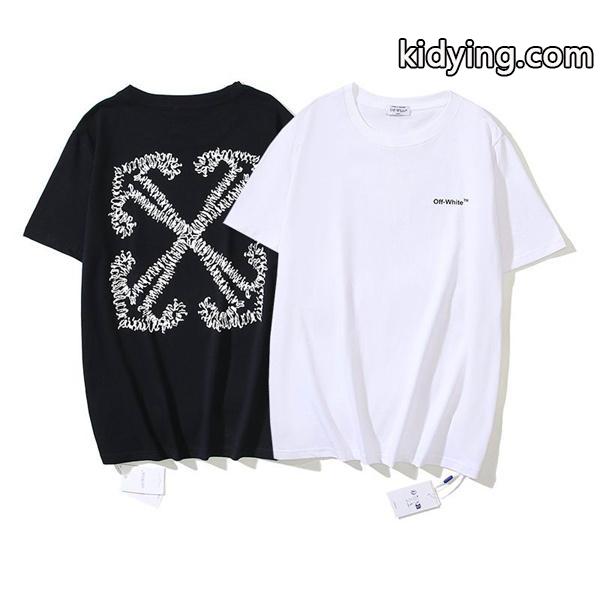 快適　ファッション　Off-White　オフホワイト　メンズ　半袖Ｔシャツ　インナー-0