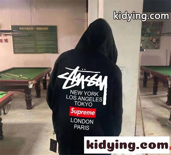 Stussy x Supremeコラボ新作 ステューシーパーカーコピー激安2025秋冬トレンド通販ショッピング-3