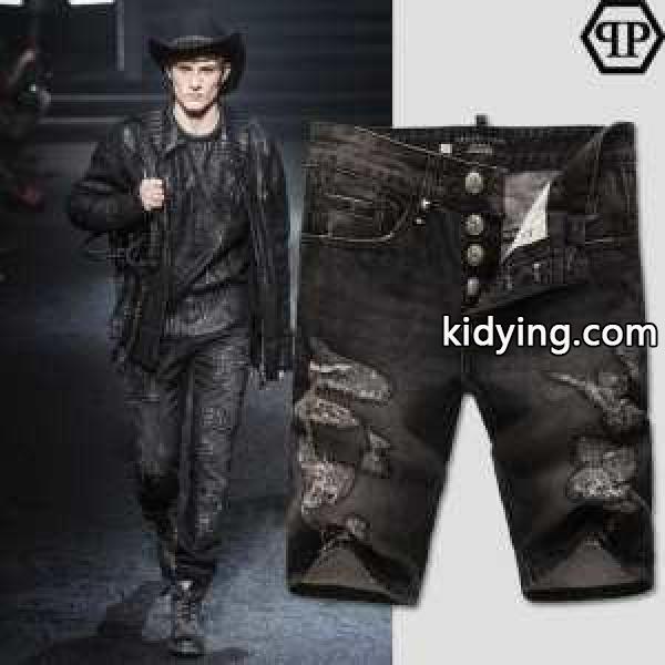 春夏 フィリッププレイン先行販売 ハーフデニム2887A_PHILIPP PLEIN フィリッププレイン_ブランド コピー 激安(日本最大級)-0