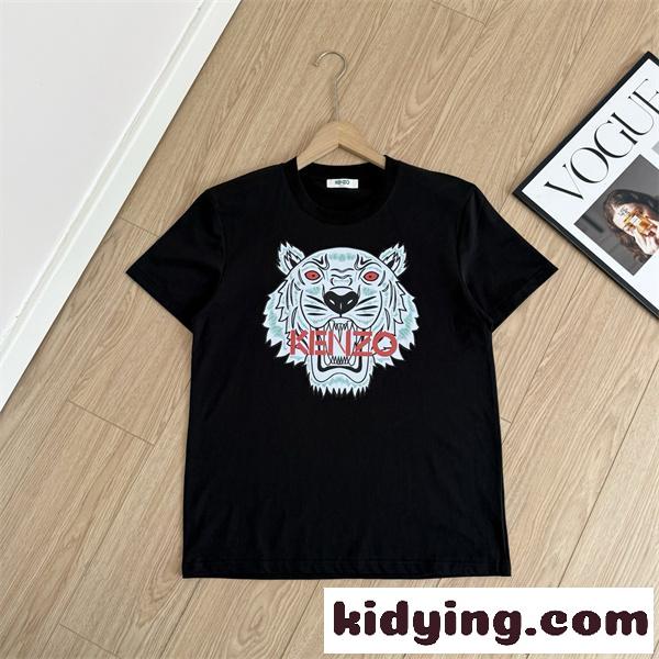 2026新作 フロントアート クルーネック 個性派デザイン KENZO ケンゾー コピー グラフィックTシャツ-2