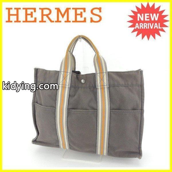 エルメス Hermes バッグ トートバッグ フールトゥ 銀座限定 トートMM グレー オレンジ系 レディース 中古 Bag :Y4790:BRAND DEPOT - 通販ショッピング-0