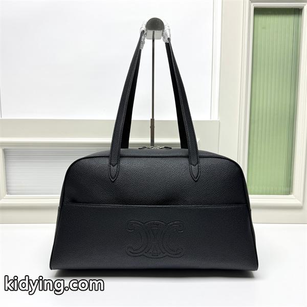 CELINE セリーヌ スーパーコピー ブラック 高級映え シンプルトーン ライン トートバッグ-0