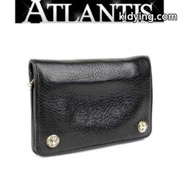 CHROME HEARTS 銀座 クロムハーツ 2ジップ ウォレット 財布 ヘビーレザー インボイス付き 黒 :074598:atlantis - 通販ショッピング-0
