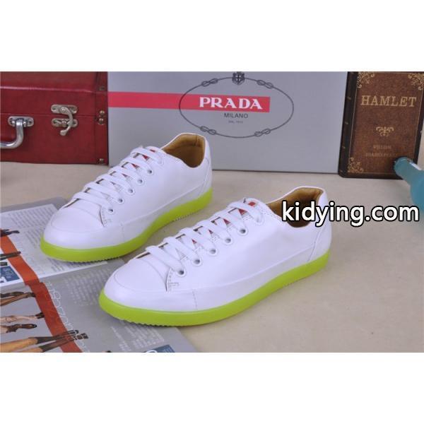 人気が爆発 2013-14秋冬新作 PRADA プラダ スニーカー 靴 WHITE_スニーカー、靴_メンズファッション_スーパーコピーブランド激安通販 専門店-0