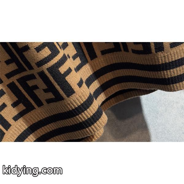 冬支度 FF総柄 ブラウン FENDI フェンディ スーパーコピー ニット 売れ筋 おすすめ-7