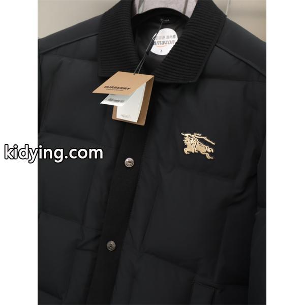 BURBERRY バーバリー 偽物 即完売予想 秋冬 防寒 ブラック/ベージュ ダウンジャケット-6