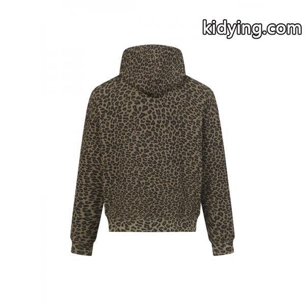 Supreme 激安 フリース フーディ SS25 豹柄 サーマルパーカー メンズ レディース ジップアップ ストリート人気-2