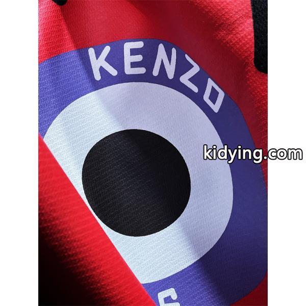 ケンゾー ホワイト 赤フラワー × サークル KENZOロゴ パーカースウェット コピー 秋冬 活発な 定番-5