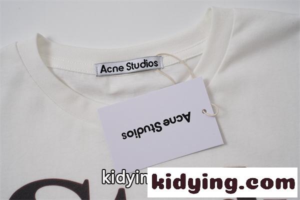 ビッグロゴプリント クルーネック ミニマルスタイル 男女兼用 Acne Studios アクネストゥディオズ コピー 長袖トップス 注目ファッション-3
