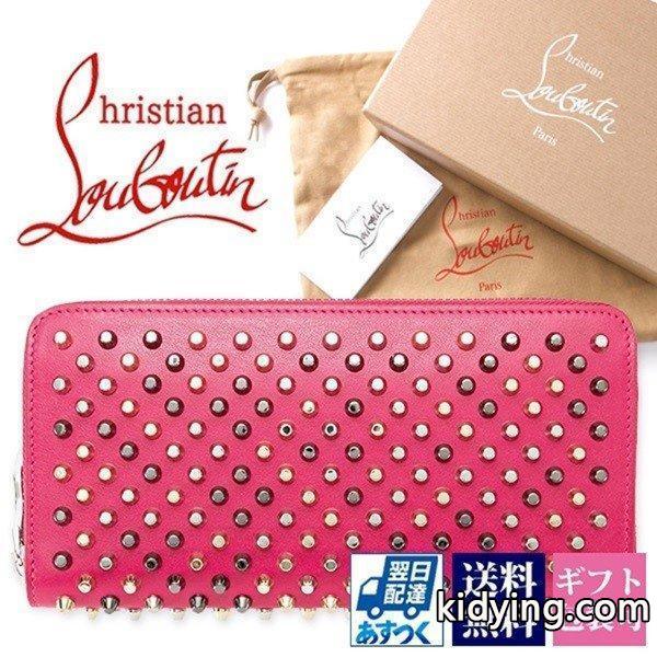 クリスチャンルブタン 財布 新品 正規品 Christian Louboutin ラウンドファスナー 長財布 パネトーネ スタッズ スパイク ローズ ピンク 1175161 P138 ブランド :louboutin-087:バッグ 財布のプルミエール - 通販ショッピング-0
