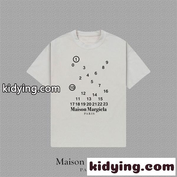 ナンバーロゴプリント ミニマルモード 人気 Maison Margiela メゾンマルジェラ コピー Tシャツ メンズ レディース-3