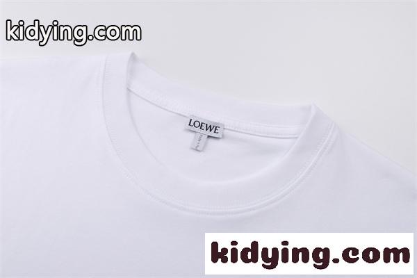 ロゴ型押し 大人に選ばれる 着回し抜群 人気加速中 LOEWE ロエベ コピー Tシャツ メンズ-3
