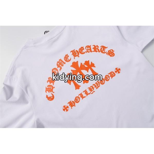 CHROME HEARTS コピー アートフル カラーポップ 長袖Tシャツ ハリウッドロゴプリント クロムハーツ-3