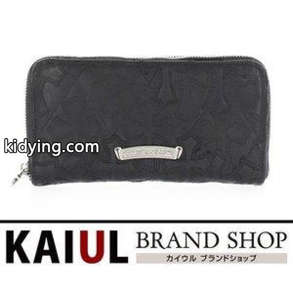 クロムハーツ セメタリー クロス ラウンドファスナー 長財布 レザー ブラック 黒 シルバー金具 Bランク :114818:KAIULヤフーショップ - 通販ショッピング-0