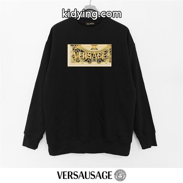 定番人気 ブラック VERSACE ヴェルサーチ コピー スウェット シンプル 新登場 上質-1