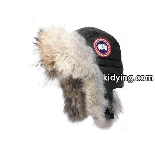 カナダグース レディース 帽子 Aviator Hat with Genuine Coyote Fur Trim Black :dp3-5227723-163173:フェルマート エフ fermart ef - 通販ショッピング-0