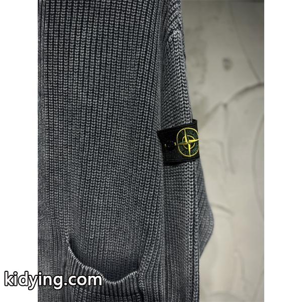 STONE ISLAND ストーンアイランド コピー トレンド最前線 2025秋冬限定 おすすめ ジップアップ ニット-4