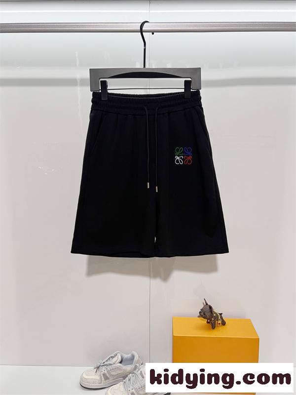 LOEWEロエベショットパンツコピーシンプルデザイン カラーバリエーション アルファベット刺繍ロゴ 男女兼用-1