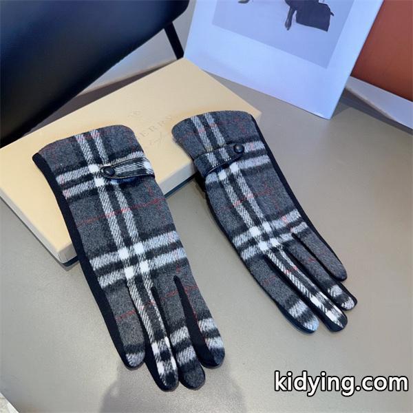 Burberry バーバリー コピー 激安 レディース グローブ ウール チェック柄 秋冬 保温 裏起毛 高品質-5