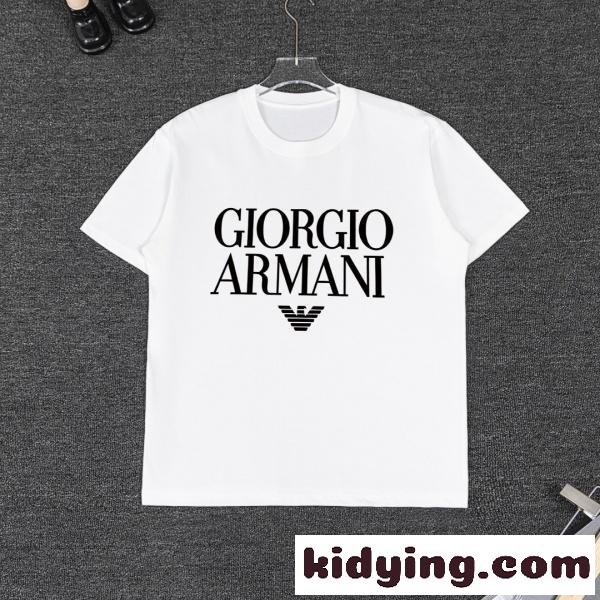 GIORGIO ARMANI コピー ジョルジオアルマーニ ロゴセットアップ 半袖Tシャツ ショートパンツ 上下セット リラックスフィット 人気モデル-2