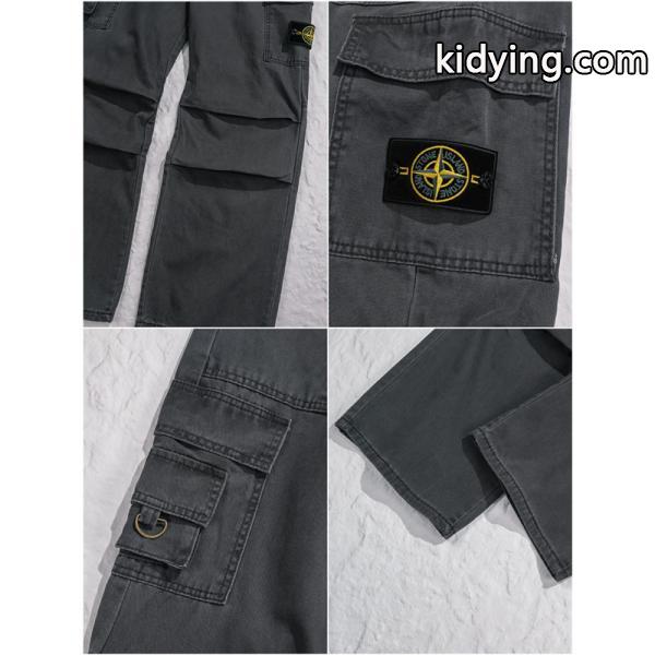 都会派 立体裁断 カーゴパンツ グレートーン 重厚 STONE ISLAND ストーンアイランド コピー-8