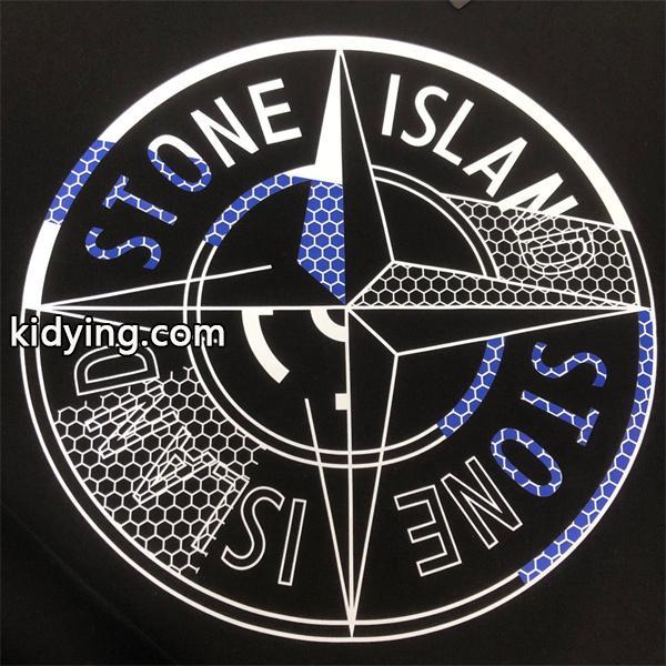 ストーンアイランド長袖ｔシャツ 偽物 秋スタイル 高級 人気 ブルーコンパスロゴ ブラック STONE ISLAND-0