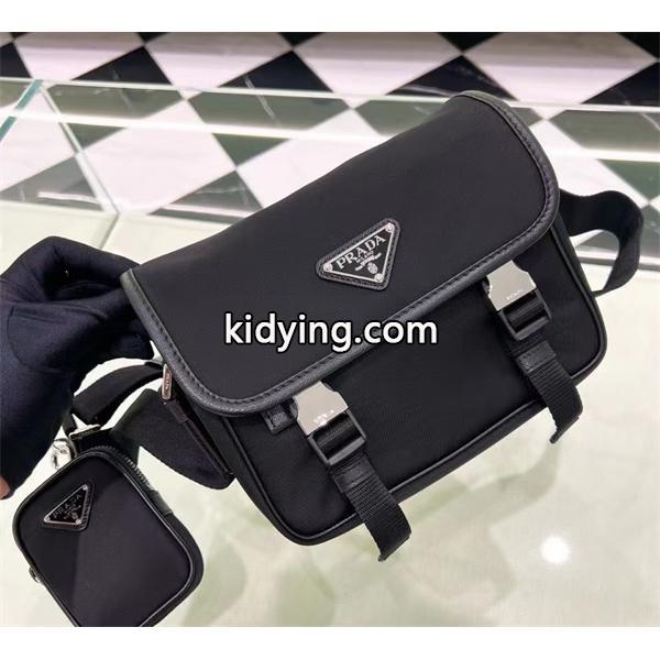 スタイリッシュ 実用的な メッセンジャーバッグ ブラック 新作 PRADA プラダ コピー-7