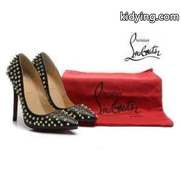 HOT大人気ルブタンパンプスコピーゴールドスパイクスCHRISTIAN LOUBOUTINハイヒールパンプス-0