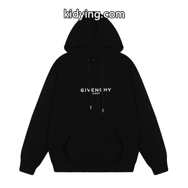 GIVENCHY スーパーコピー 秋冬シンプルで洗練された 万能 ホワイト ロゴプリント パーカー ジバンシー-1
