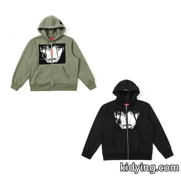 Supreme Week 4 x The Crow コラボ Zip Up Hooded Sweatshirt シュプリーム薄いオシャレ使いやすい SUPREME新作_ジャケット_メンズファッション_スーパーコピーブランド激安通販 専門店-0