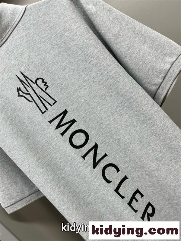 激安 メンズポロシャツ 半袖 トップス バックロゴプリント ワンポイント刺繍 上質素材 カジュアル モンクレール コピー MONCLER-2