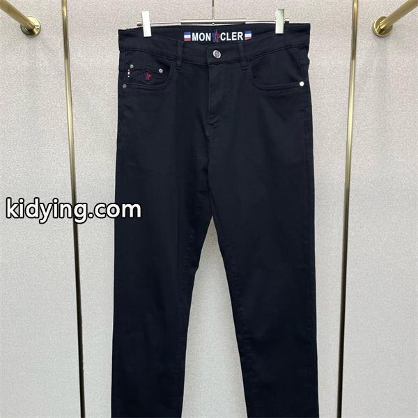 トレンド ブラック デニムパンツ シンプル デイリー着用 MONCLER モンクレール 偽物-0