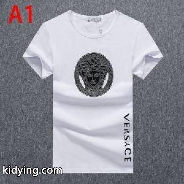 半袖Tシャツ 3色可選 ビジネスシーンに大活躍 ヴェルサーチ VERSACE ふんわりスタイルが最適_ヴェルサーチ VERSACE_ブランド コピー 激安(日本最大級)-0