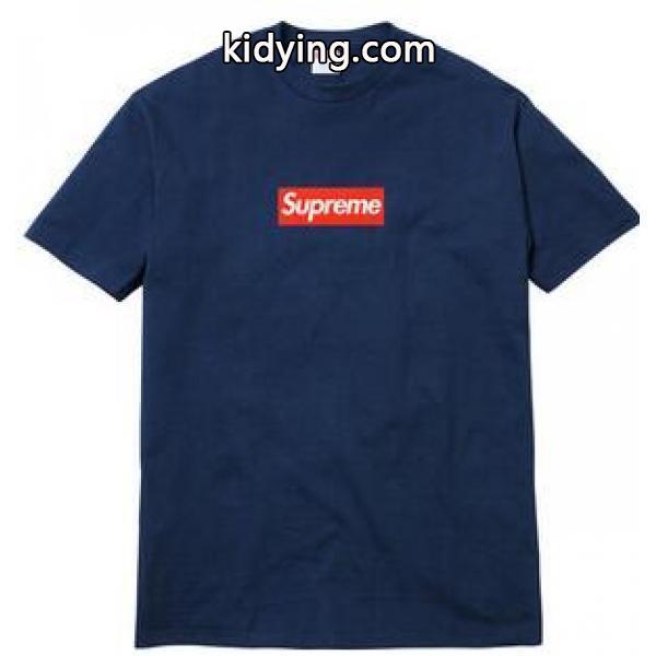定価より安いブランド シュプリーム Tシャツ コピー ファッション性の高いTシャツ ネイビー_半袖Tシャツ_メンズファッション_スーパーコピーブランド激安通販 専門店-0